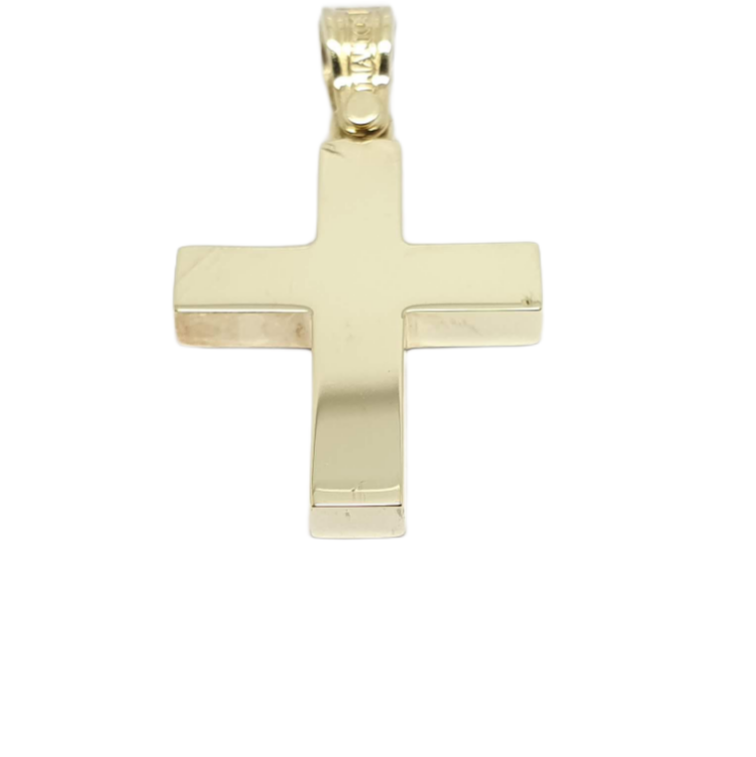 Croce in oro giallo k14 (code H1835)